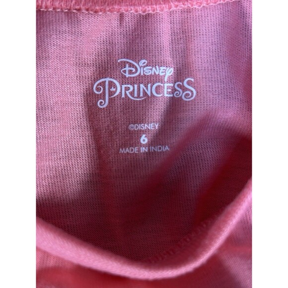 Disney Princess Pocahontas Fringed Pink T Shirt Free Spirit Girls Size 6 - Picture 5 of 6